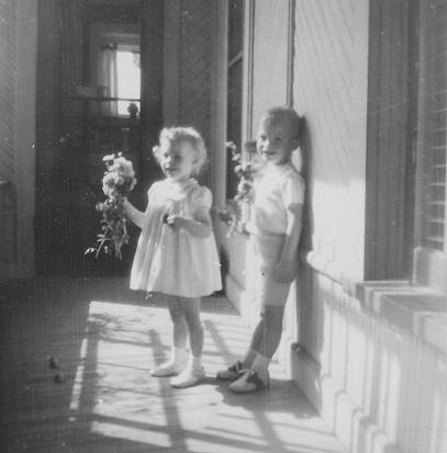 Martha and I have some dandelions we picked in the yard for Mom